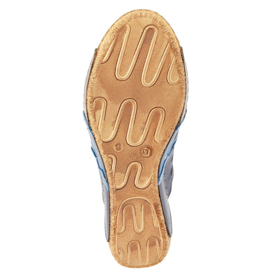 Spring Step Women's Footy Shoes, Blue Multi, 10.5-11