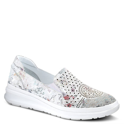 Spring Step Women's Roxy Slip-On Shoe White Multi EU 37 / US 6.5-7