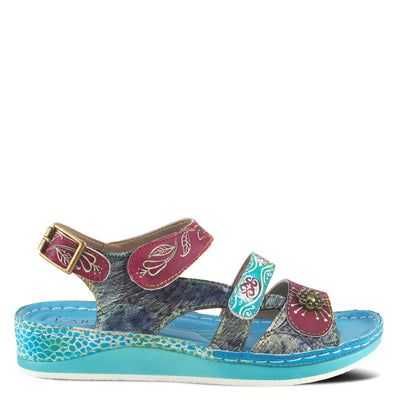 L�Artiste by Spring Step Women's Sumacah-aqm Slide Sandal, Aqua, 37 EU/6.5-7 M US