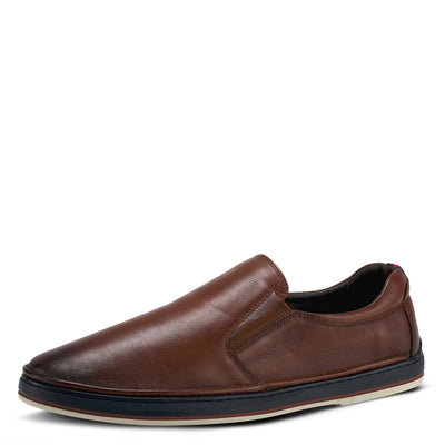 Spring Step Men's Lugano Slip-On Shoe Cognac EU 41 / US 8-8.5