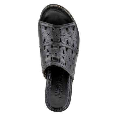 Spring Step Women's Fusawedge Wedge Sandal Black EU 40 / US 9
