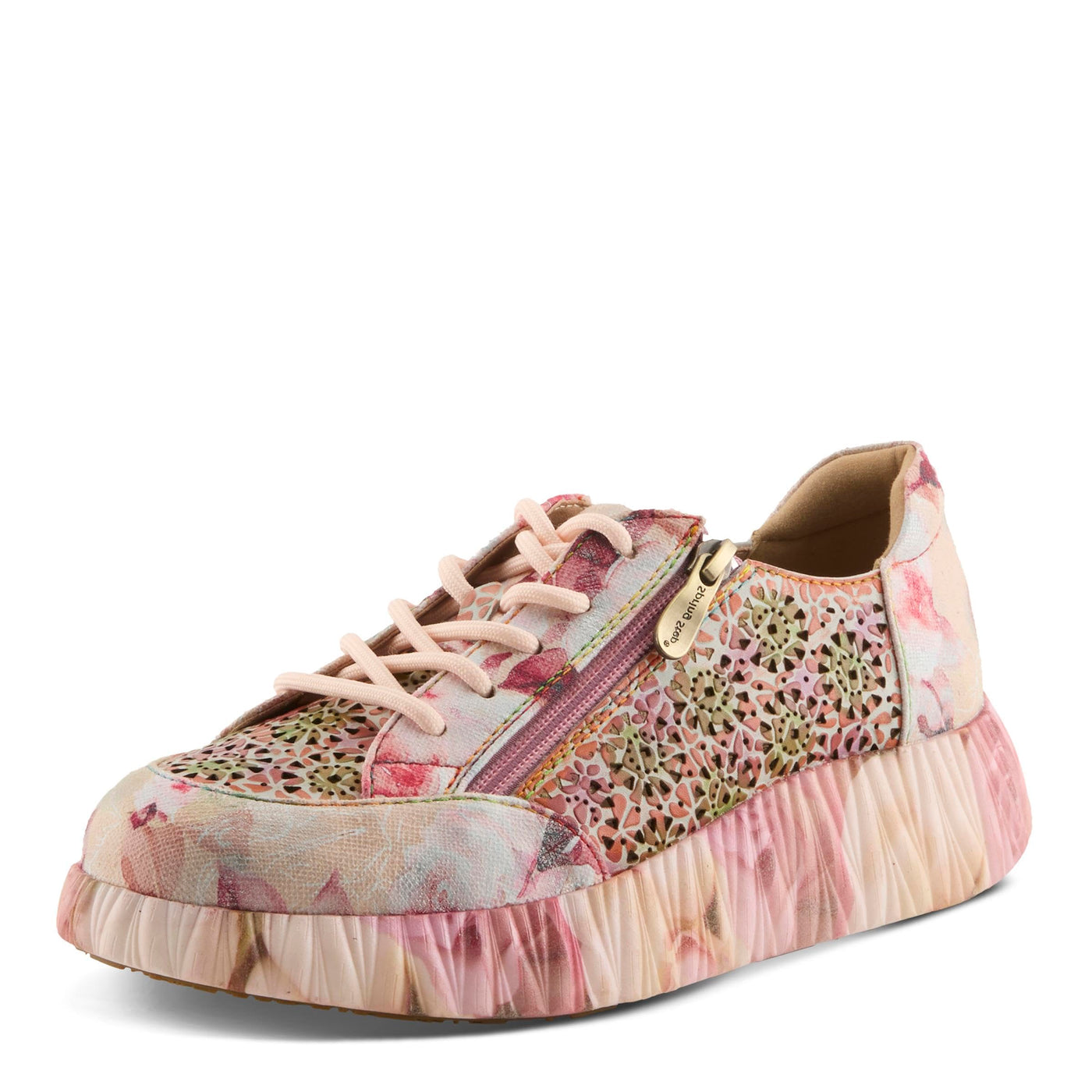 L'Artiste by Spring Step Women's Bloomington Sneaker, Blush Multi, 8.5