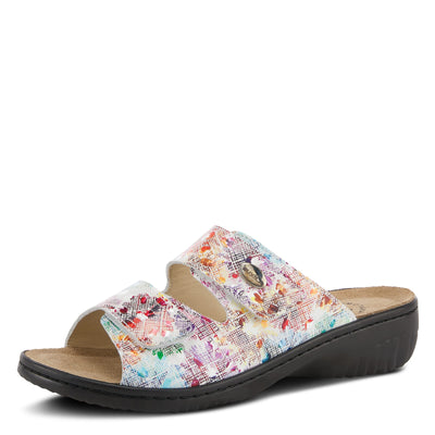 Spring Step Flexus Women's Bellasa Slide Sandal White Multi EU 37 / US 6.5-7