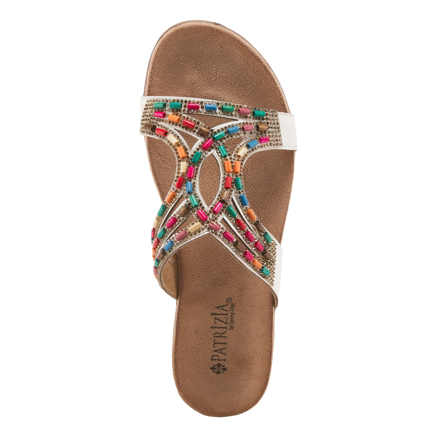 PATRIZIA Women's Twirling Slide Sandal White EU 42 / US 10.5-11