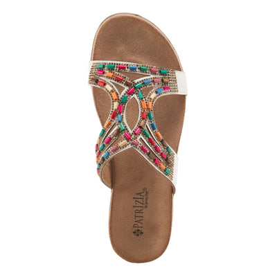 PATRIZIA Women's Twirling Slide Sandal White EU 42 / US 10.5-11