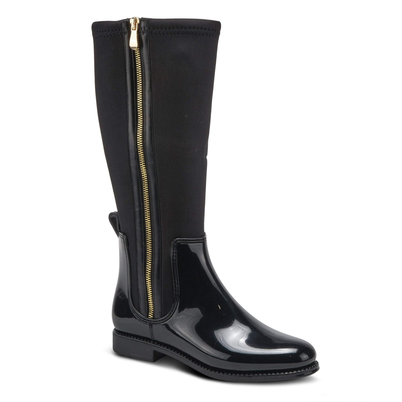 Spring Step womens Rain Boot, Black, 7.5-8 US