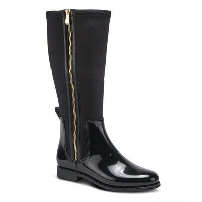 Spring Step womens Rain Boot, Black, 7.5-8 US