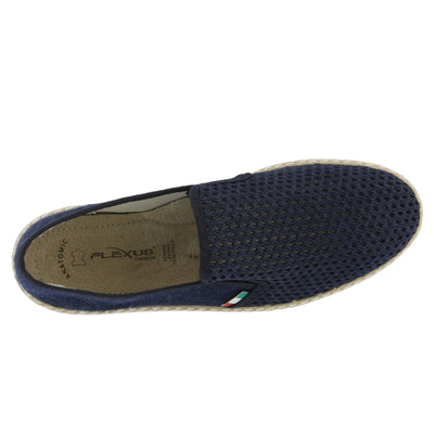 Spring Step Lawrence Oxford Flat, Navy, 39 Medium EU 6-6.5 US