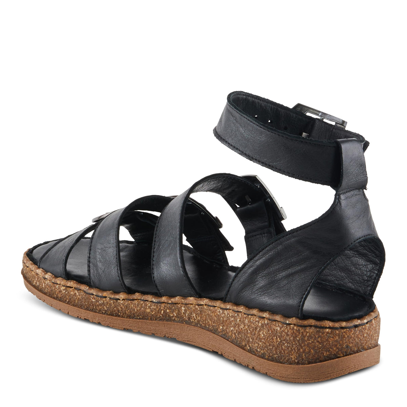 Spring Step Women's Alexcia Sandal, Black, 7.5