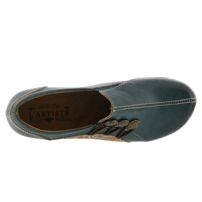 L'Artiste by Spring Step Agacia Blue Slip-On Shoe US 10.5-11