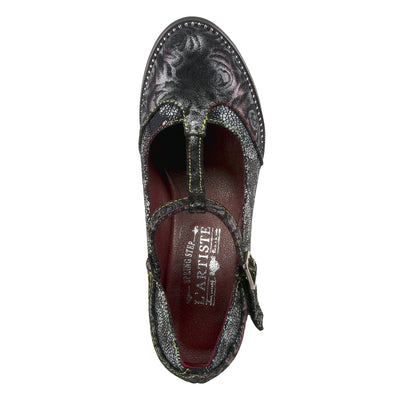 L'Artiste by Spring Step Women's Mazie Pump, Black Multi, 6
