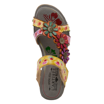 Spring Step L'Artiste Women's Delight Sandals Yellow Multi EU 37 / US 6.5-7