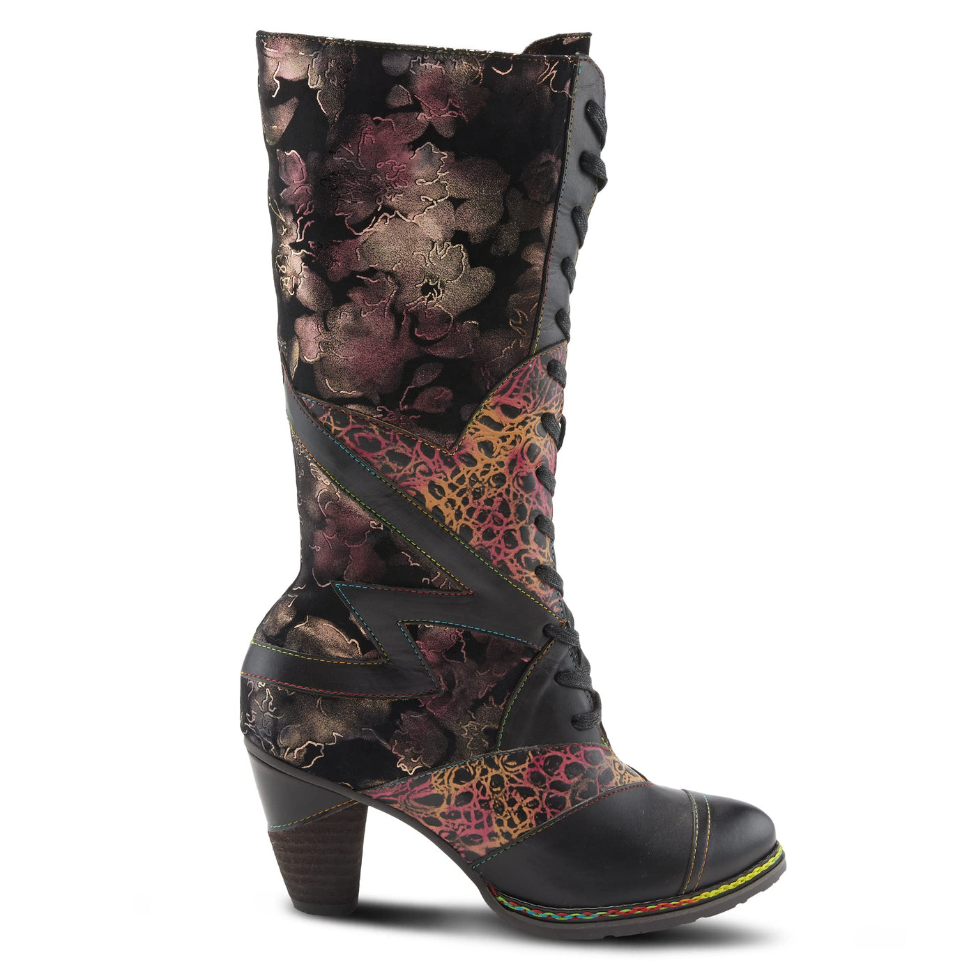 Spring Step L'Artiste Women's Malagie-Croco Boots Black Multi EU 37 / US 6.5-7