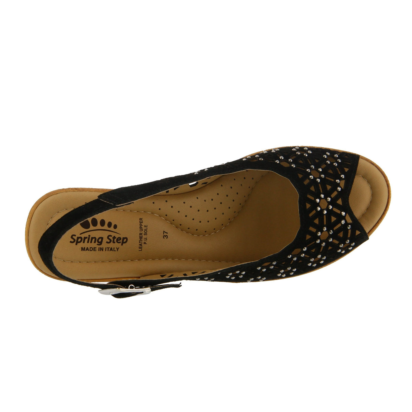 Spring Step Saibara Black 41 (US Women's 9.5-10) M