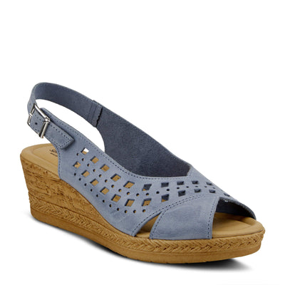 Spring Step Women's GOOSEY Sandal, Blue, 5.5-6