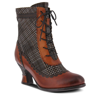 L'Artiste by Spring Step BEWITCH-PLAID MEDIUM BROWN MULTI Shoe US 5