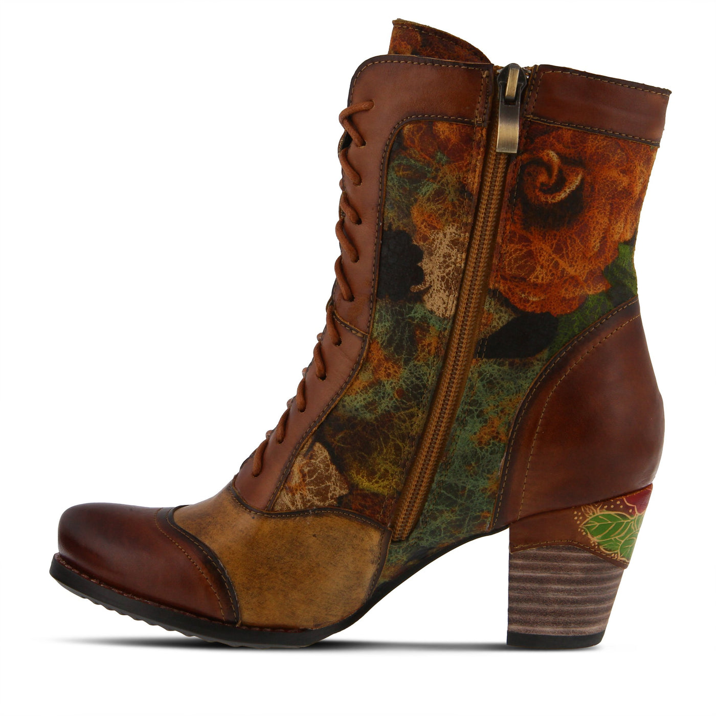 L'Artiste by Spring Step CHARMING BROWN MULTI Shoe US 5