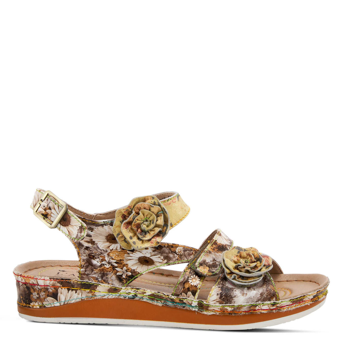 Spring Step L'Artiste Women's Joelina-Dazi Ankle Strap Sandal Yellow Multi EU 38 / US 7.5-8