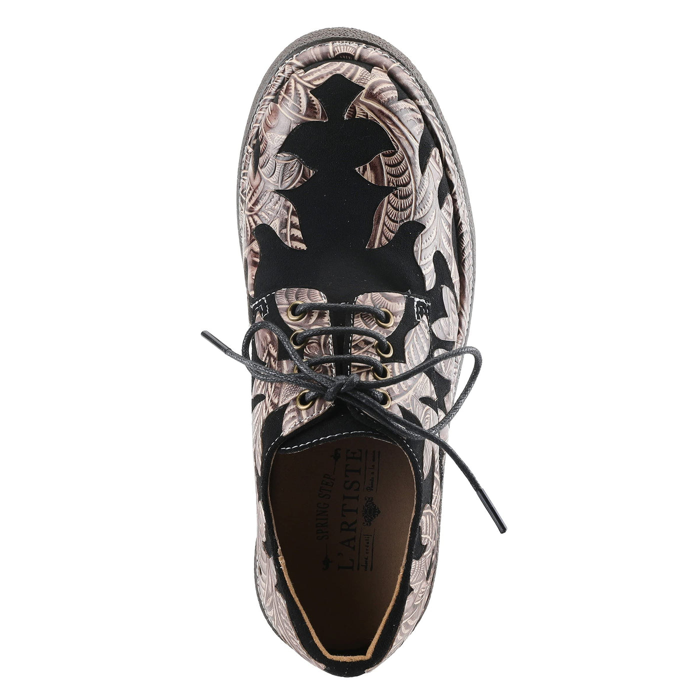 Spring Step L'Artiste Women's Jigsaw Sneaker Black Multi EU 38 / US 7.5-8