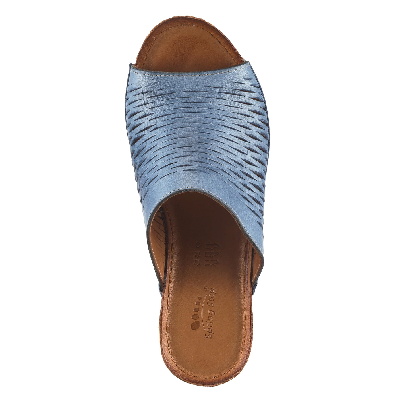 Spring Step Women's CUNACENA Slipper, Blue, 6.5-7