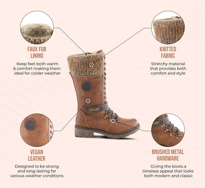 Spring Step Women's Ababi Winter Boot, Taupe, 39 EU/8.5 M US