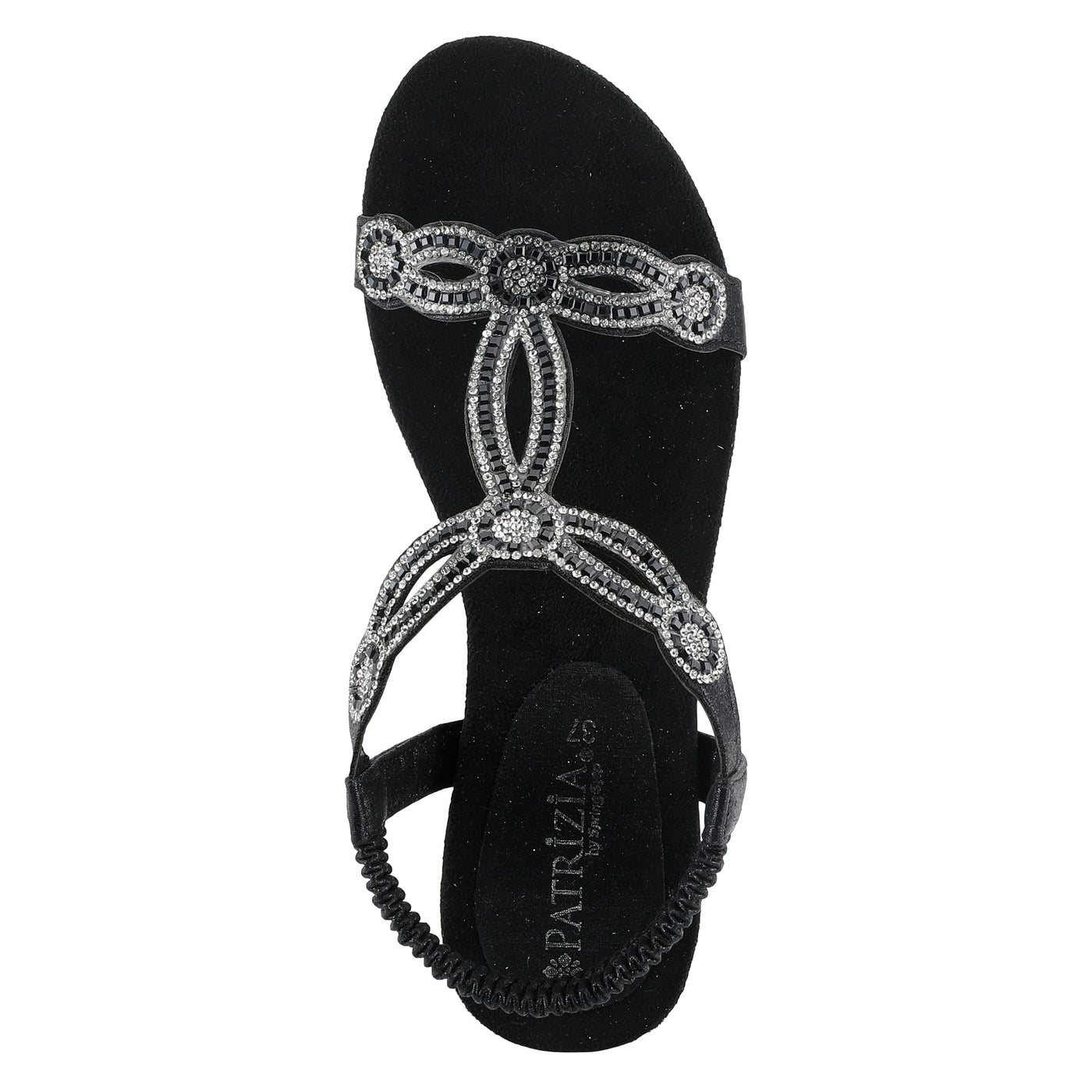 PATRIZIA Women's Shining Ankle Strap Sandal Black EU 42 / US 10.5-11