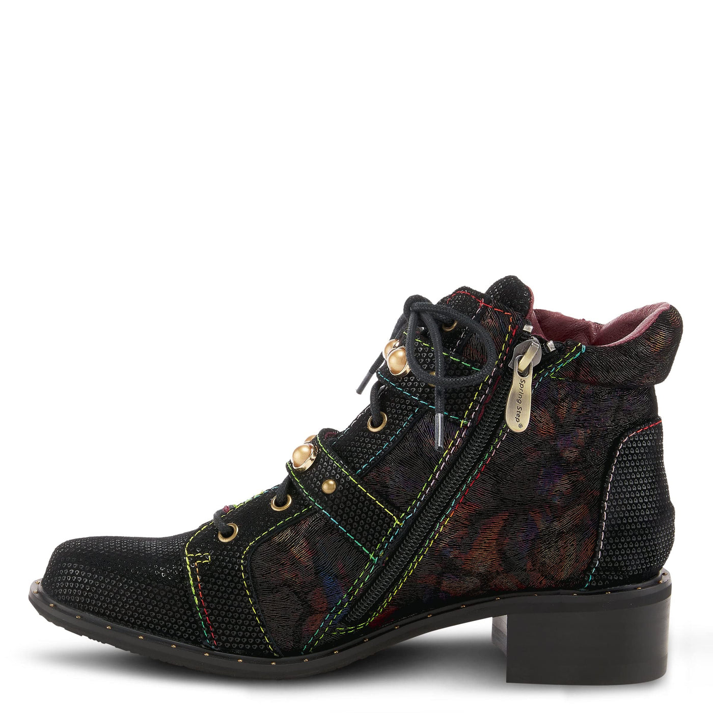 Spring Step L'Artiste Women's Chrissy Bootie Black Multi EU 36 / US 5.5-6