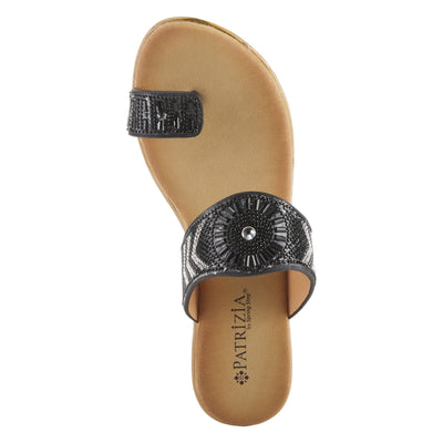 PATRIZIA Women's Geminata Slide Wedge Sandal Black EU 41 / US 9.5-10