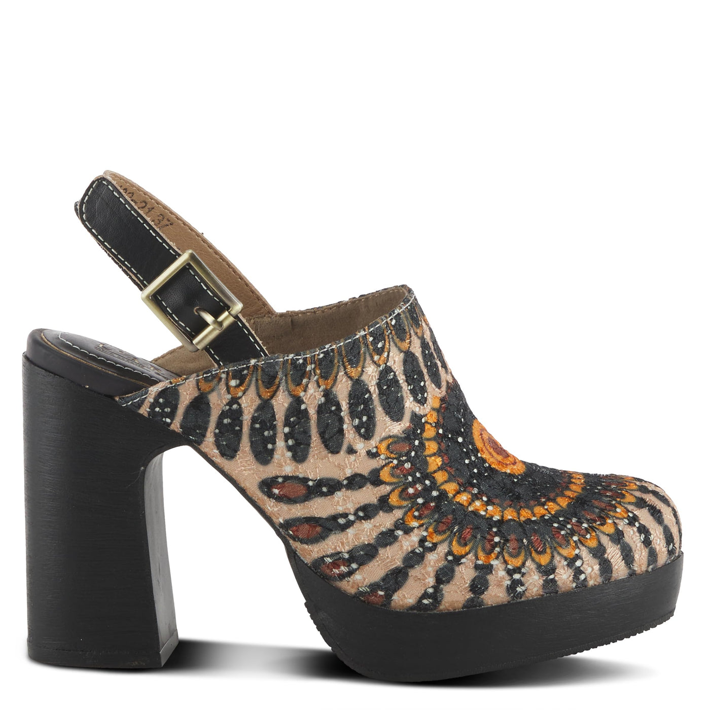 Spring Step L'Artiste Women's Zipi Leather Shootie Black Multi EU 37 / US 6.5-7