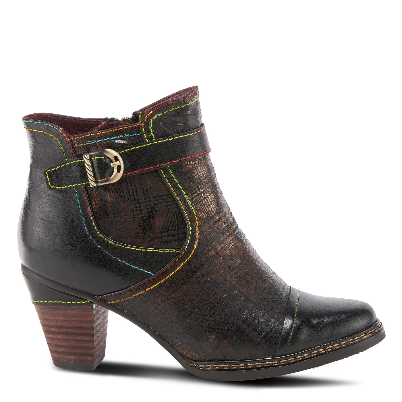 L'Artiste by Spring Step Captivate Black Multi EU 37 (US Women's 6.5-7) M