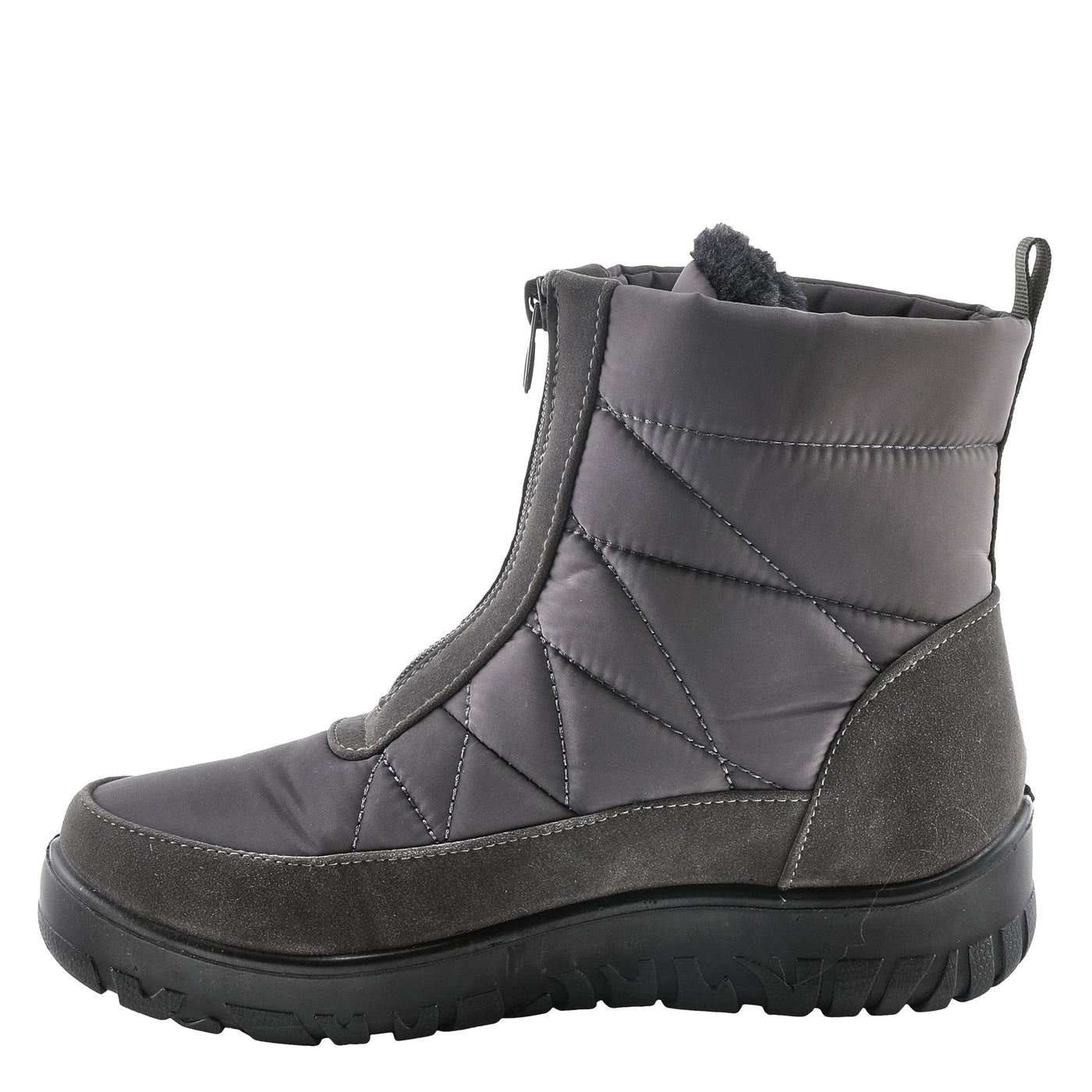 Flexus Spring Step Lakeeffect Boots for Women - Waterproof Ladies Boots with Front Zipper Closure - Women's Snow Boots for Winter - Grey Boots EU 40 / US 9
