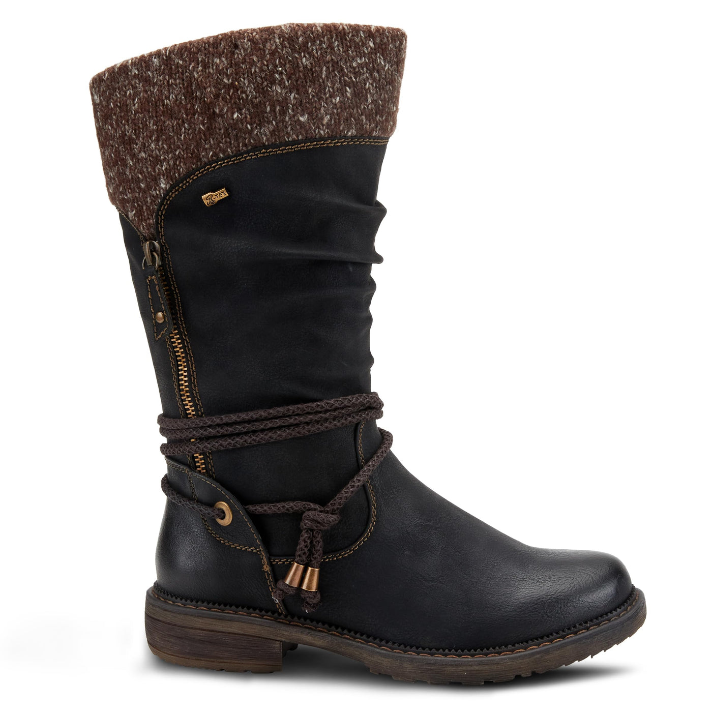Spring Step womens Mid Calf Boot, Black, 10.5-11 US