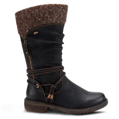 Spring Step womens Mid Calf Boot, Black, 10.5-11 US