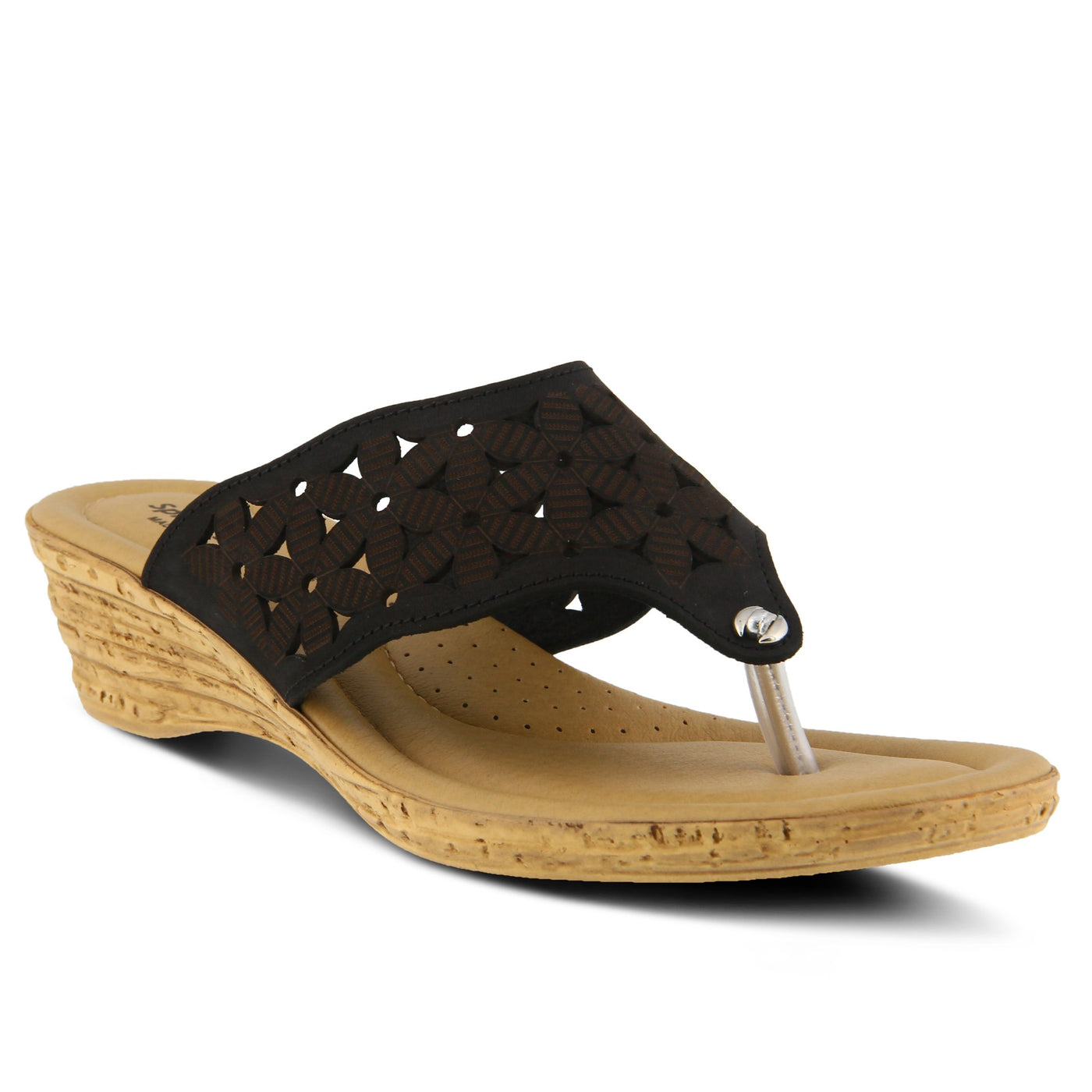 Spring Step Women's Tiffany Sandal, Black, 36 Medium EU (5.5-6 US)