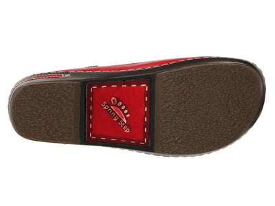 Spring Step L'Artiste Women's Chino Leather Loafer Red EU 42 / US 10.5-11