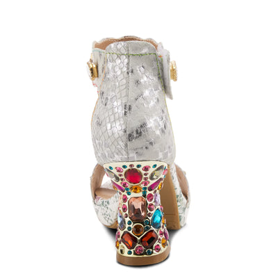 Spring Step L'Artiste Women's Jewell Quarter Strap Sandal Ice EU 38 / US 7.5-8