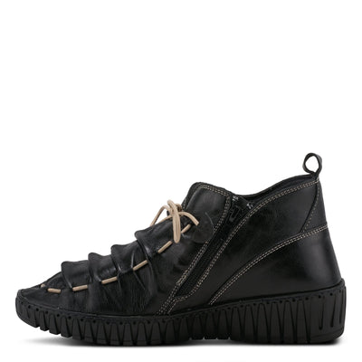 Spring Step Nespea Booties for Women - Waterproof Leather Women's Shoes with Zipper Closure - Western Ankle Boots for Women with Low Heel