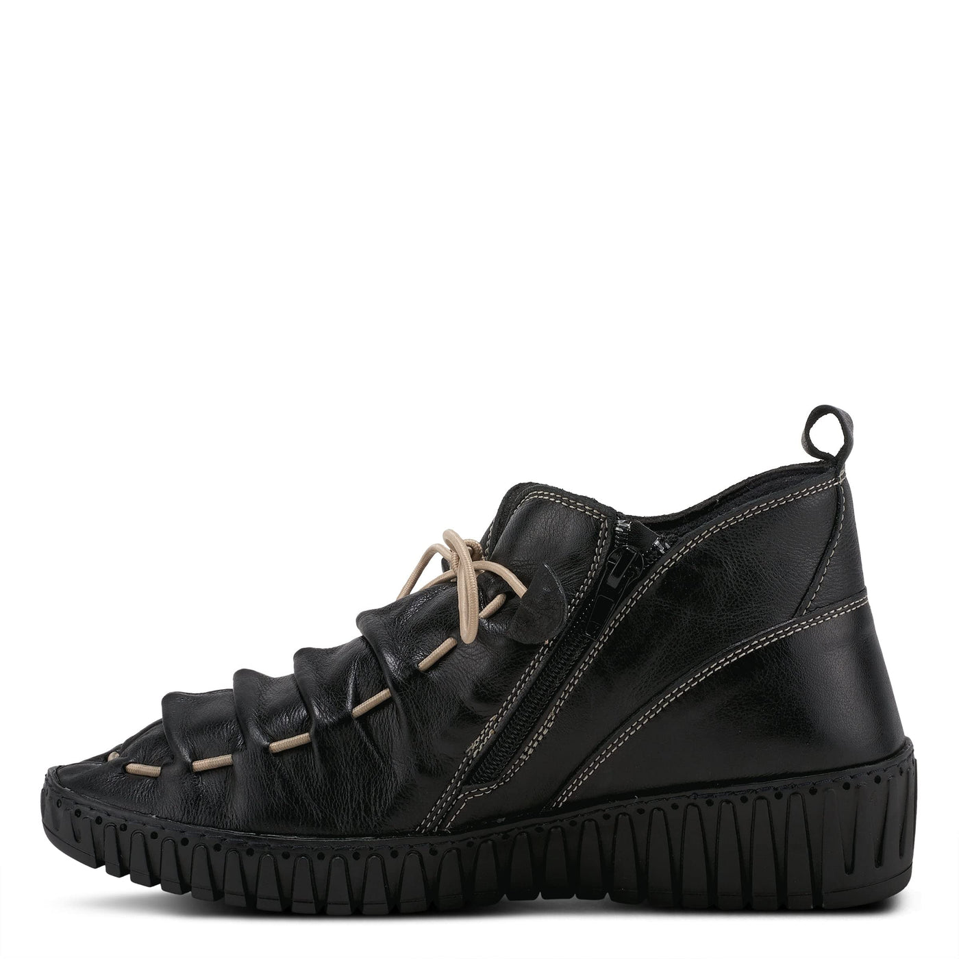 Spring Step Nespea Booties for Women - Waterproof Leather Women's Shoes with Zipper Closure - Western Ankle Boots for Women with Low Heel