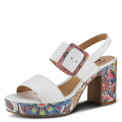 Spring Step Women's Azucar Ankle Strap White Multi EU 40 / US 9