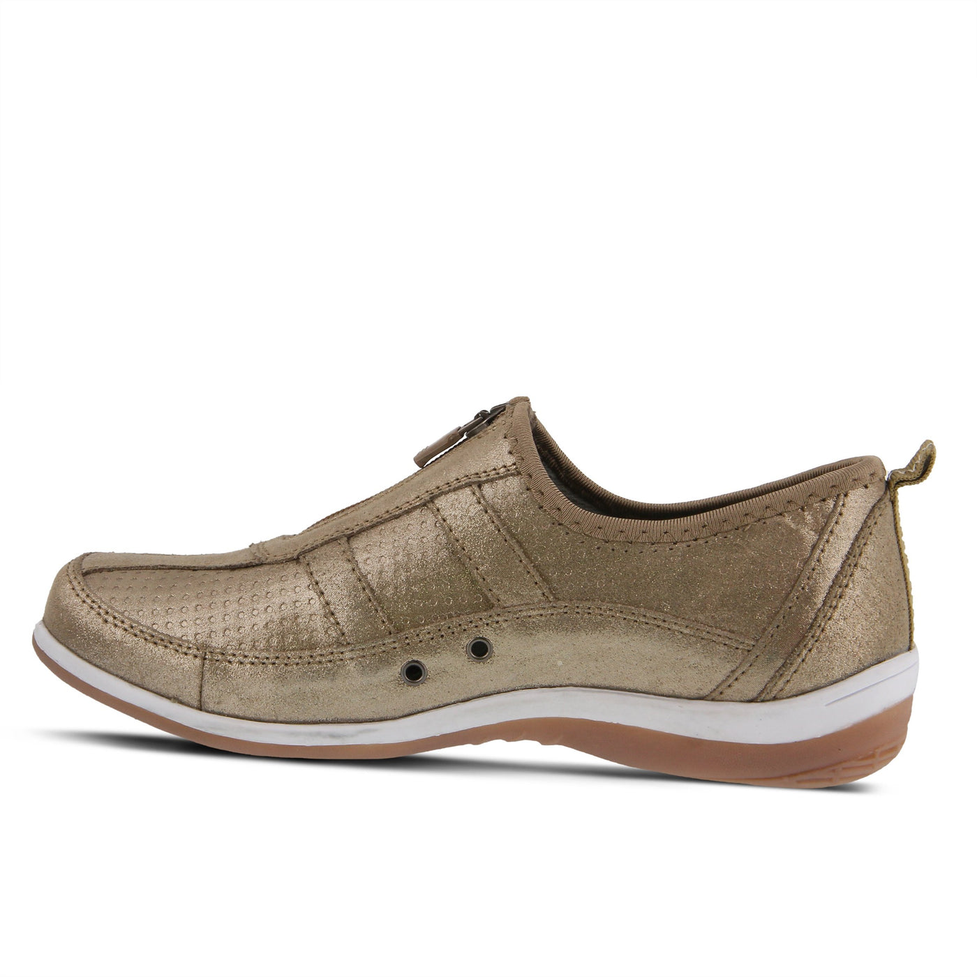 Spring Step Women's MONTANIA Sneaker, Beige Suede, 37 M Medium EU 6.5-7 US