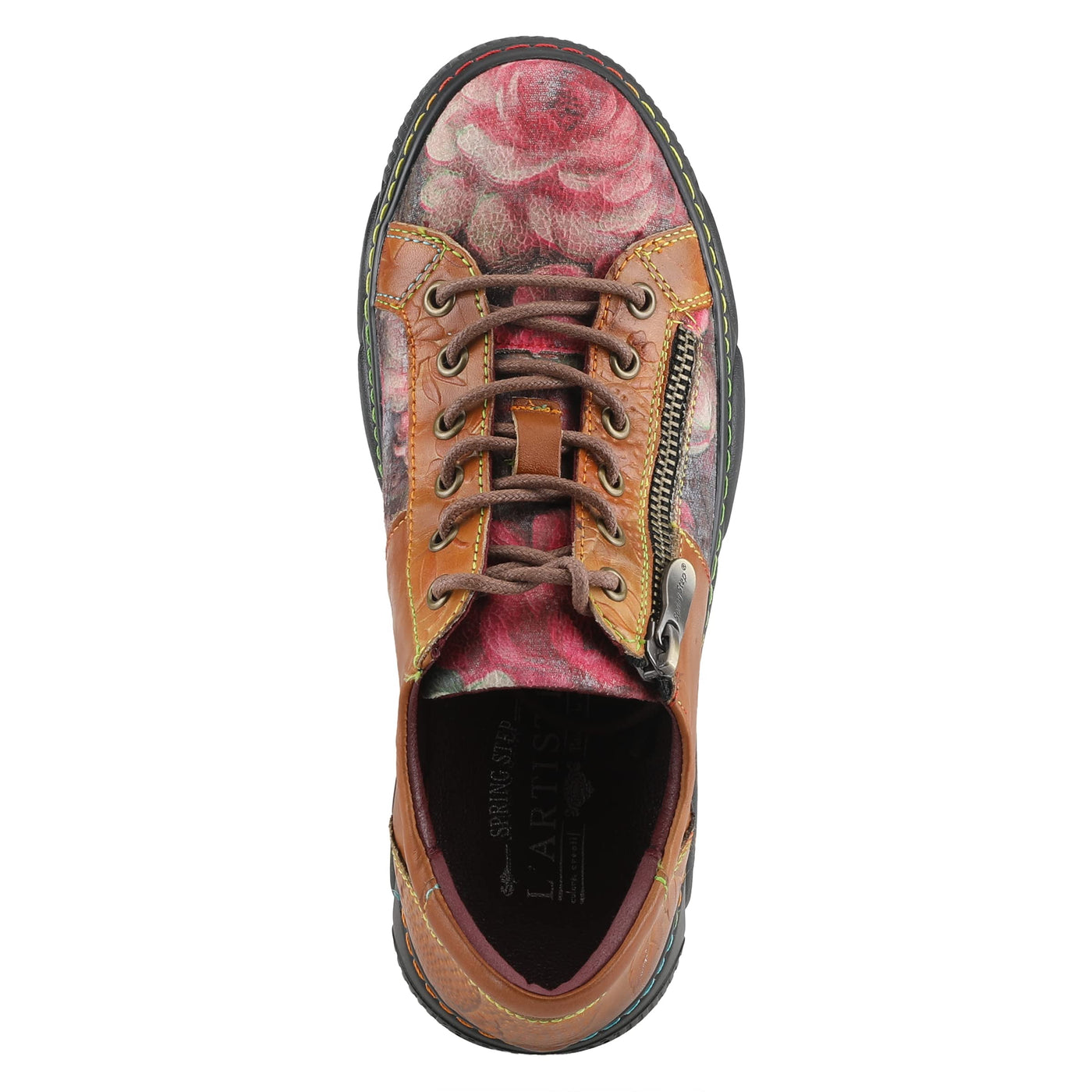 Spring Step L`Artiste Women's Danli-Bloom Sneaker Camel Multi EU 39 / US 8.5
