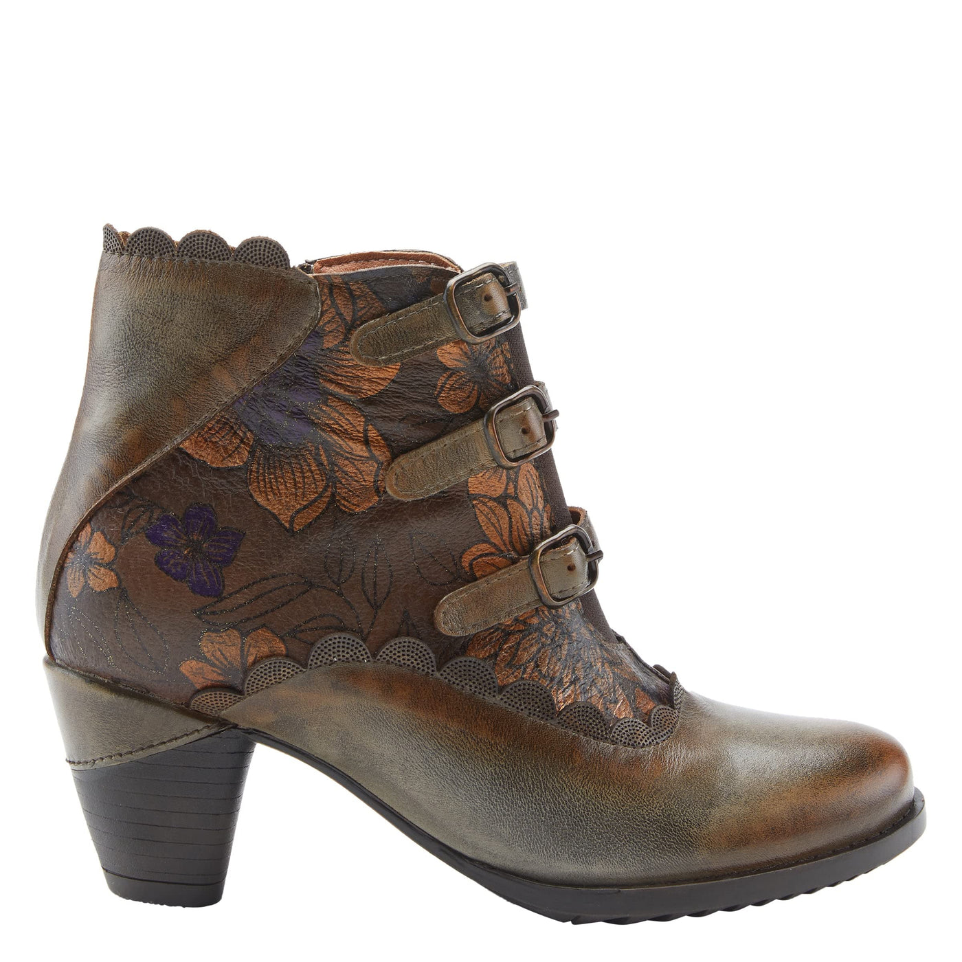 Spring Step L'Artiste Women's Iwantit Brown Multi Booties EU 36 / US 5.5-6