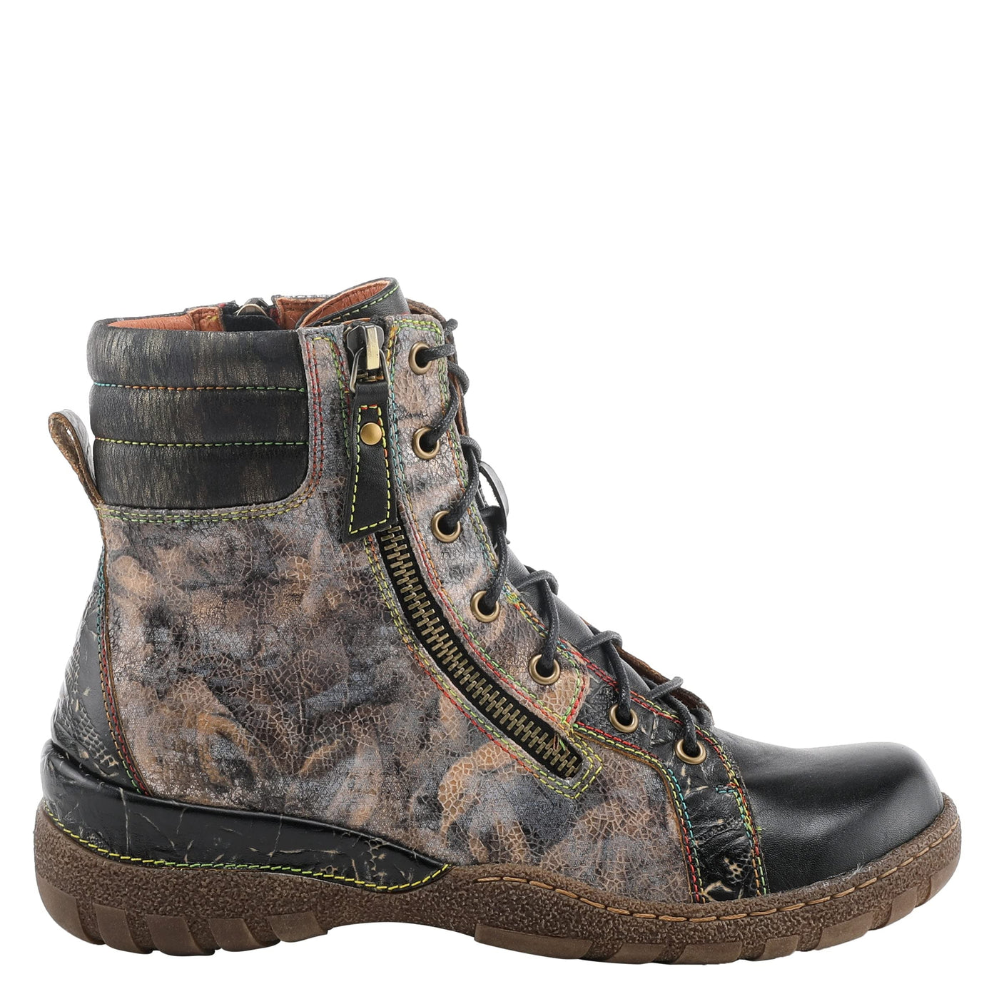 Spring Step L'Artiste Women's Jadeite Boots Navy Multi EU 37 / US 6.5-7