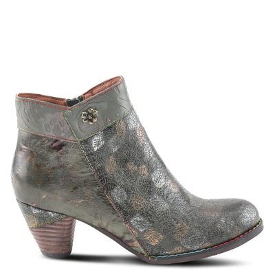 Spring Step L'Artiste Bestlove Ankle Boots for Women Low Heel | Casual Women's Boots Women with Metallic Brush Strokes and Cushion Footbed Olive Multi EU 40 / US 9