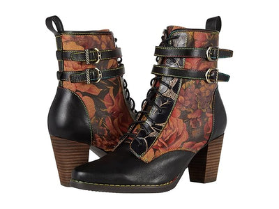 Spring Step L'Artiste Women's Harmonia Bootie Black Multi EU 40 / US 9
