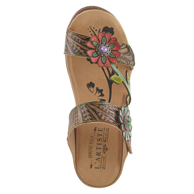Spring Step L'Artiste Women's Aymee Slide Sandal Taupe Multi EU 41 / US 9.5-10