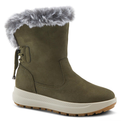 Flexus Women's Snowbird Olive Boots Green EU 38 / US 7.5-8