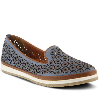 Spring Step Women's Tulisa Moccasin, Blue, 7.5-8