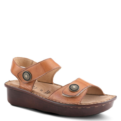 Spring Step Women's Toca Ankle Strap Sandal Tan EU 40 / US 9