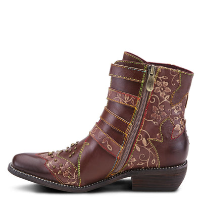 Spring Step L'Artiste Rodeha Booties for women - Women's Ankle Boots with Zipper Closure - Ladies Boots with Western Style Pointed Toe Silhouette - Brown EU 42 / US 10.5-11